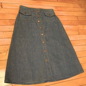 Vintage denim skirt